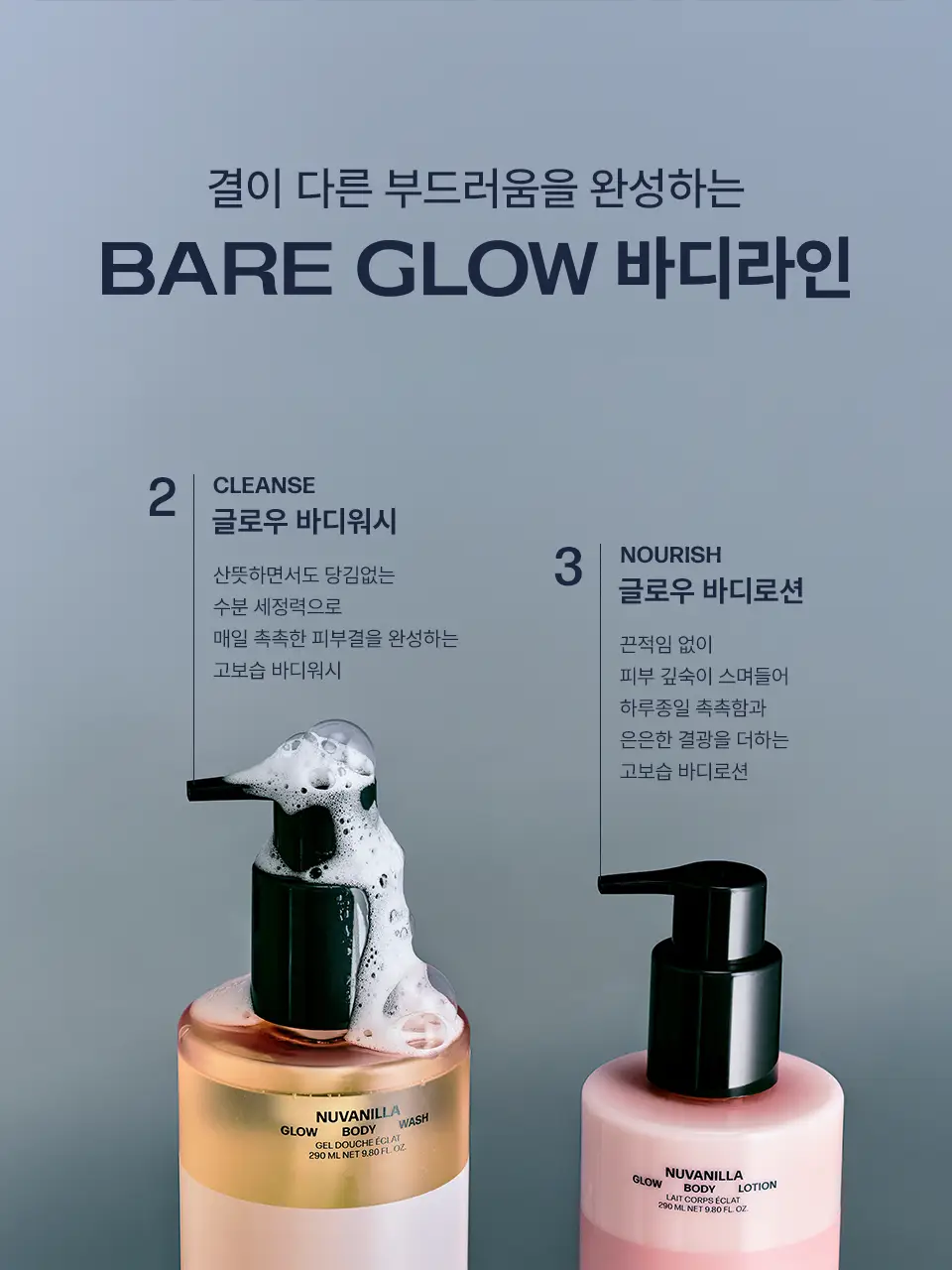 [광채케어/고보습] 어노브 글로우 바디워시 290ml 2종 택1 (누바닐라/로지아우라) 상세페이지 33